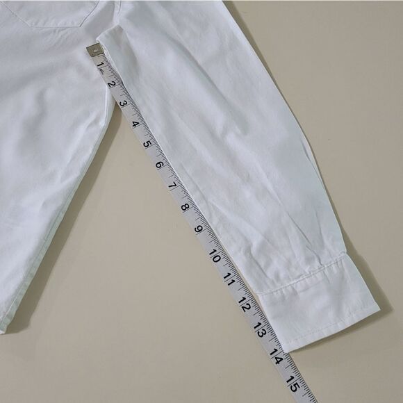 Cat & Jack™ Boy's White Long Sleeve Button-Down Shirt - Picture 9 of 13